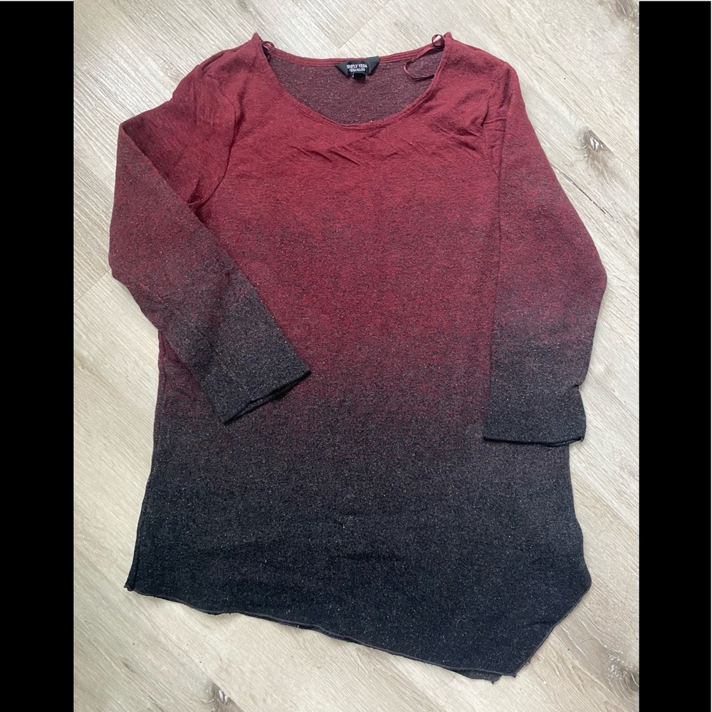 Vera Wang asymmetrical sweater size large